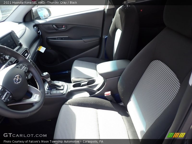 Thunder Gray / Black 2021 Hyundai Kona SEL AWD
