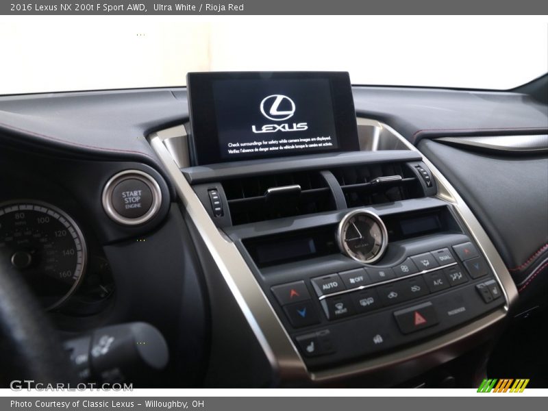 Ultra White / Rioja Red 2016 Lexus NX 200t F Sport AWD