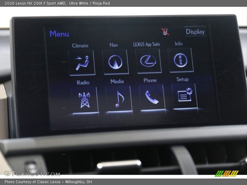 Ultra White / Rioja Red 2016 Lexus NX 200t F Sport AWD