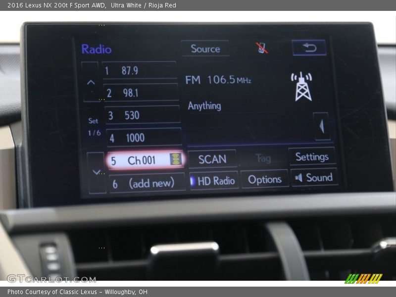 Ultra White / Rioja Red 2016 Lexus NX 200t F Sport AWD