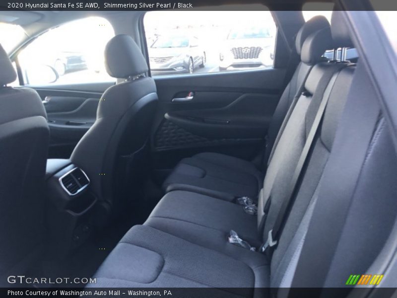 Shimmering Silver Pearl / Black 2020 Hyundai Santa Fe SE AWD