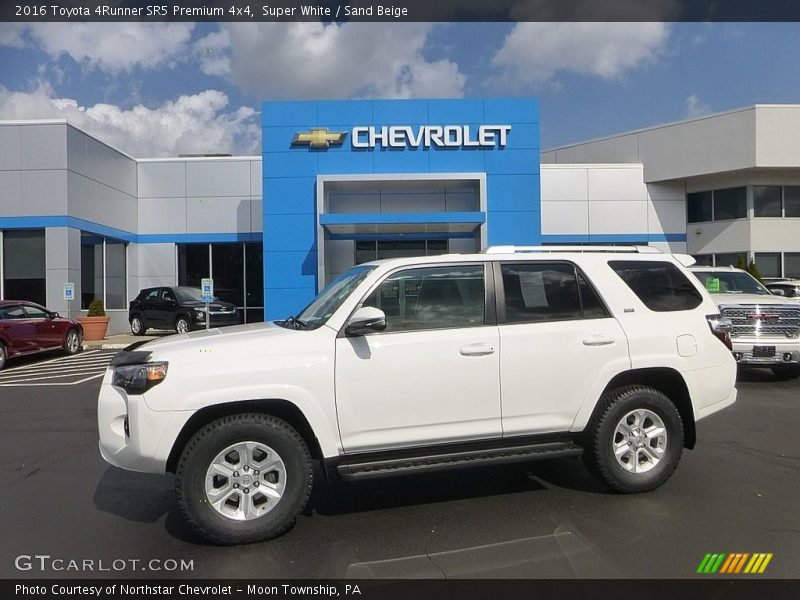 Super White / Sand Beige 2016 Toyota 4Runner SR5 Premium 4x4