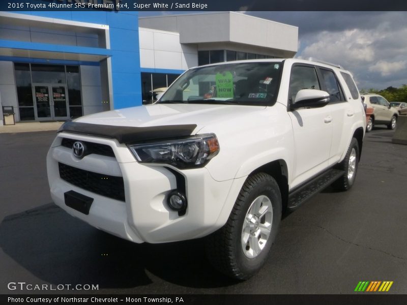 Super White / Sand Beige 2016 Toyota 4Runner SR5 Premium 4x4
