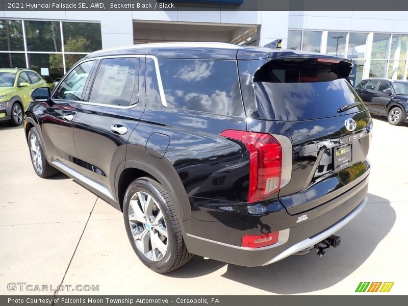 Becketts Black / Black 2021 Hyundai Palisade SEL AWD