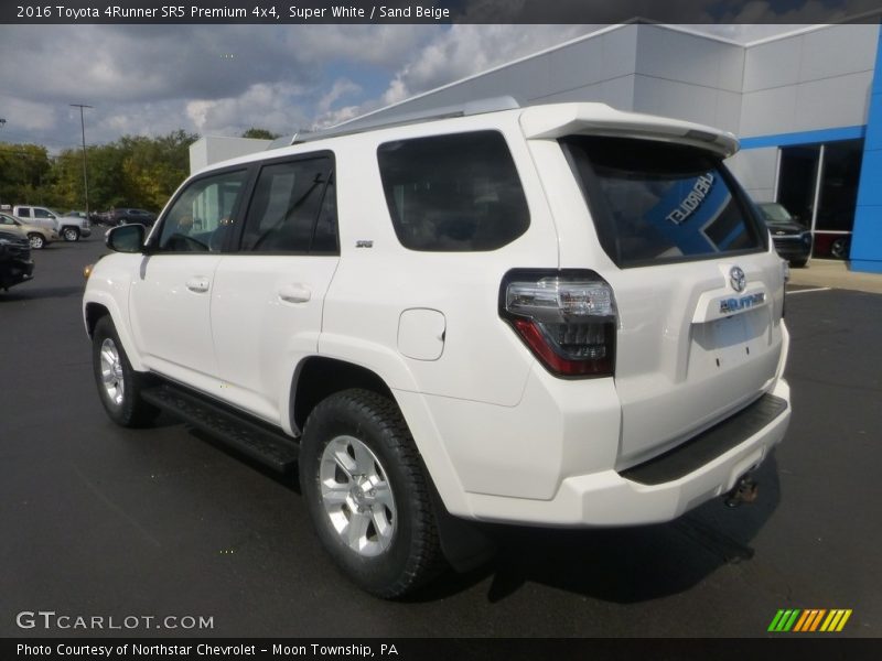 Super White / Sand Beige 2016 Toyota 4Runner SR5 Premium 4x4