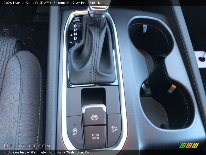 Shimmering Silver Pearl / Black 2020 Hyundai Santa Fe SE AWD