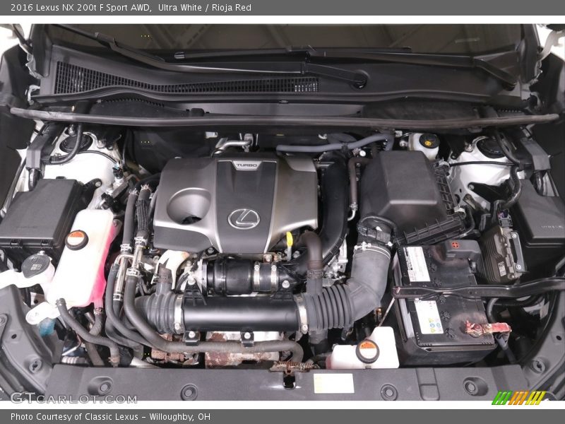  2016 NX 200t F Sport AWD Engine - 2.0 Liter Turbocharged DOHC 16-Valve VVT-iW 4 Cylinder