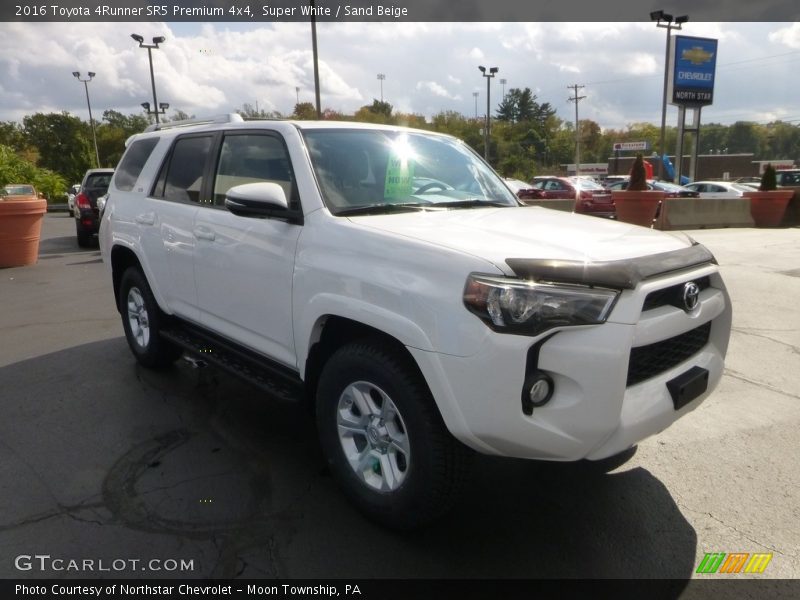 Super White / Sand Beige 2016 Toyota 4Runner SR5 Premium 4x4