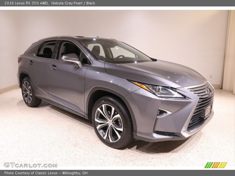 Nebula Gray Pearl / Black 2016 Lexus RX 350 AWD