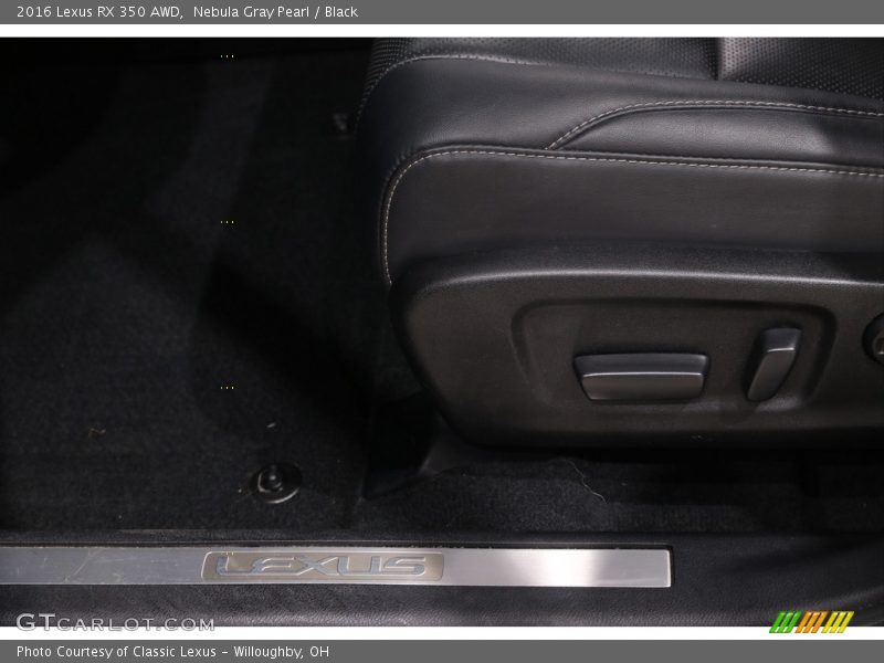 Nebula Gray Pearl / Black 2016 Lexus RX 350 AWD