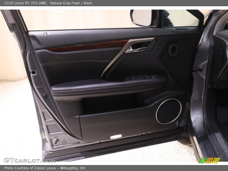 Nebula Gray Pearl / Black 2016 Lexus RX 350 AWD