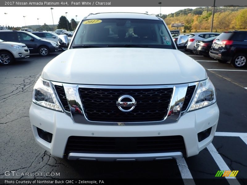 Pearl White / Charcoal 2017 Nissan Armada Platinum 4x4