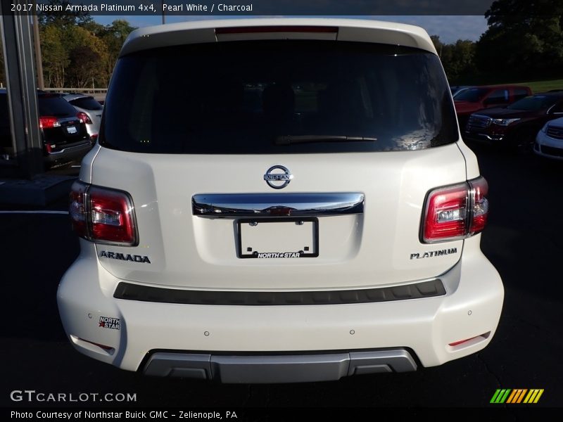 Pearl White / Charcoal 2017 Nissan Armada Platinum 4x4