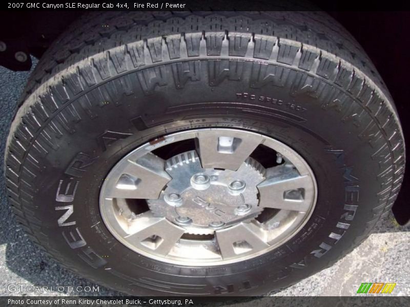 Fire Red / Pewter 2007 GMC Canyon SLE Regular Cab 4x4