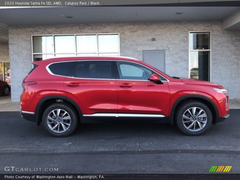 Calypso Red / Black 2020 Hyundai Santa Fe SEL AWD