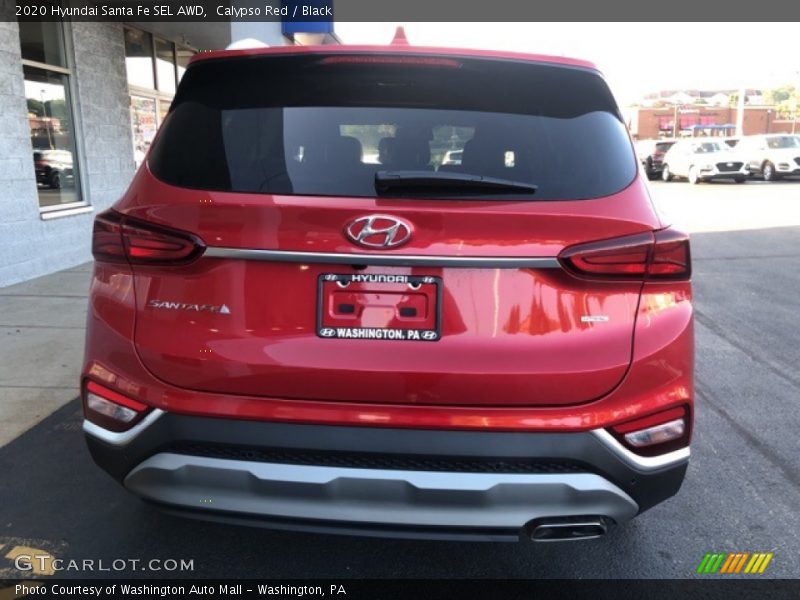 Calypso Red / Black 2020 Hyundai Santa Fe SEL AWD