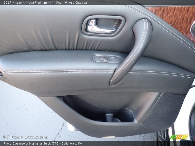 Pearl White / Charcoal 2017 Nissan Armada Platinum 4x4