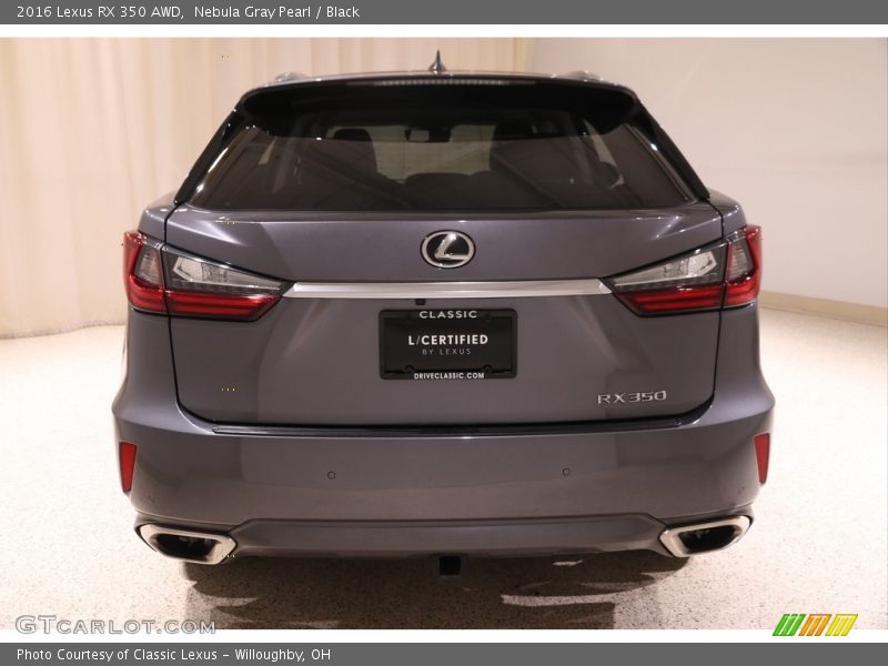Nebula Gray Pearl / Black 2016 Lexus RX 350 AWD