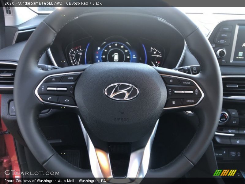 Calypso Red / Black 2020 Hyundai Santa Fe SEL AWD