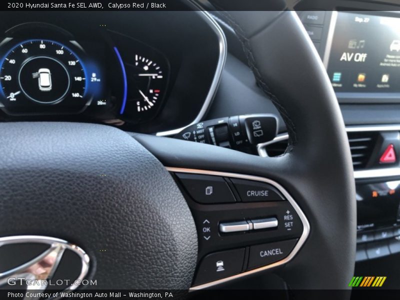Calypso Red / Black 2020 Hyundai Santa Fe SEL AWD