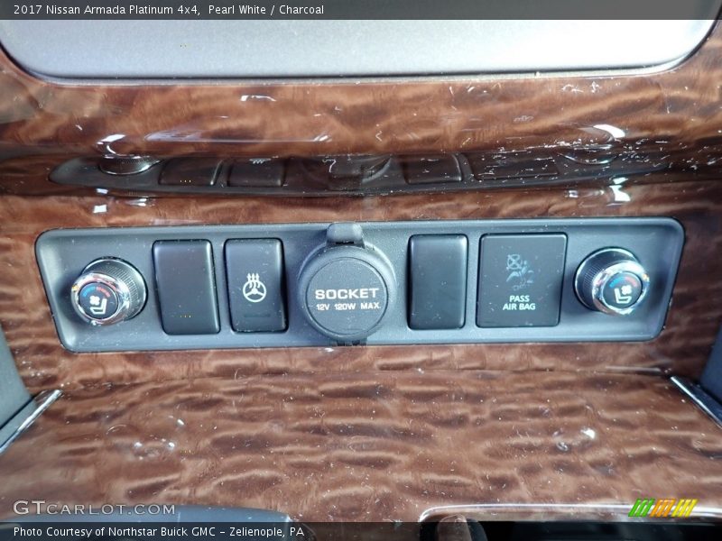 Pearl White / Charcoal 2017 Nissan Armada Platinum 4x4