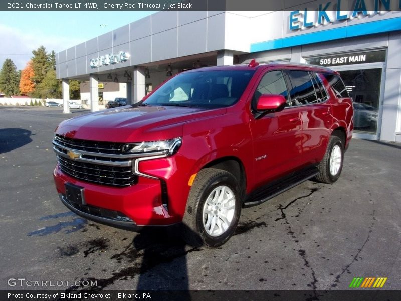 Cherry Red Tintcoat / Jet Black 2021 Chevrolet Tahoe LT 4WD