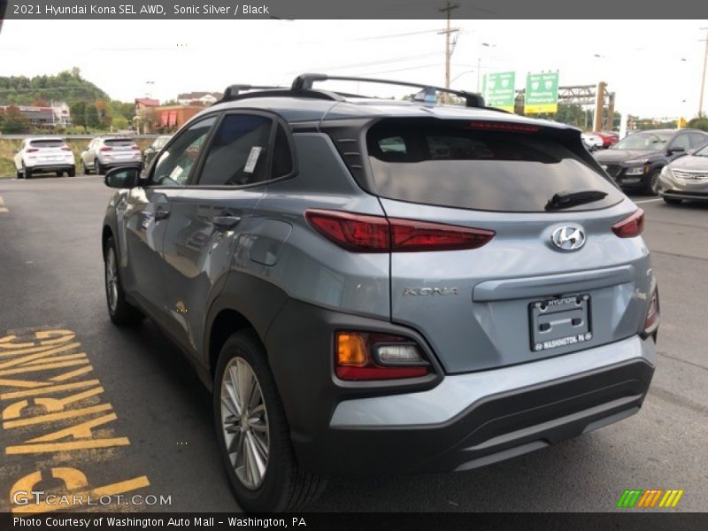 Sonic Silver / Black 2021 Hyundai Kona SEL AWD