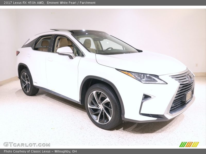 Eminent White Pearl / Parchment 2017 Lexus RX 450h AWD