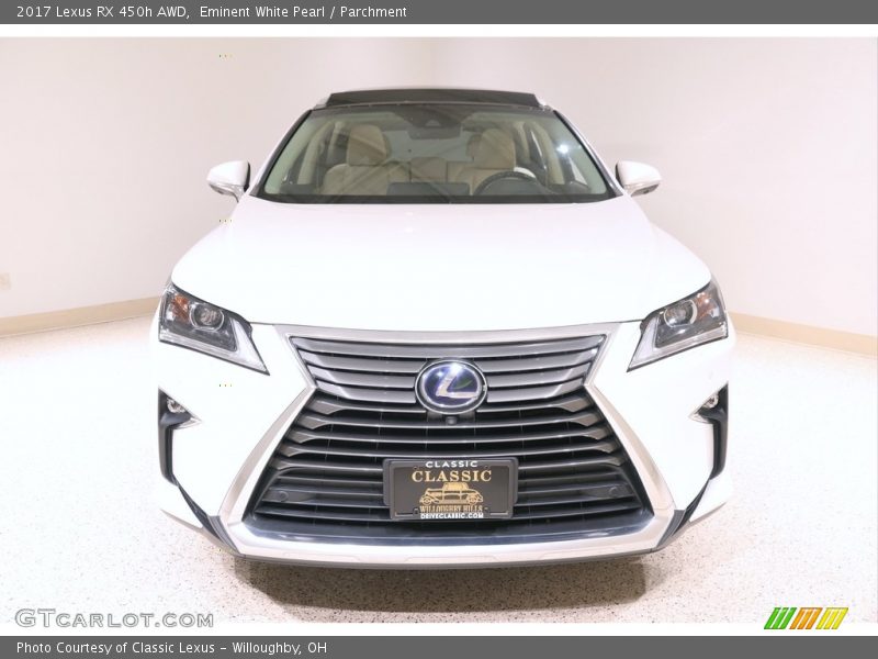 Eminent White Pearl / Parchment 2017 Lexus RX 450h AWD