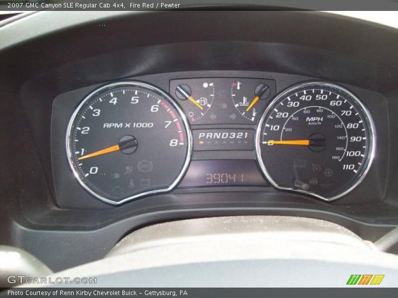Fire Red / Pewter 2007 GMC Canyon SLE Regular Cab 4x4