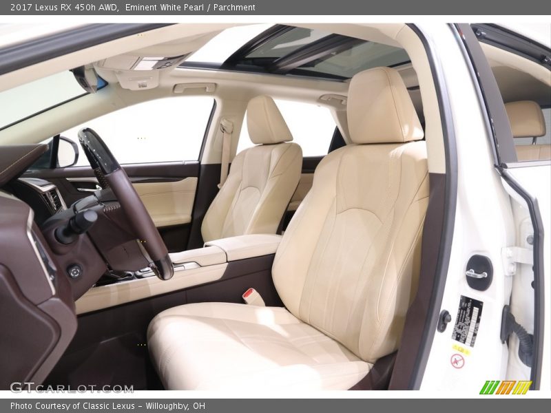 Eminent White Pearl / Parchment 2017 Lexus RX 450h AWD