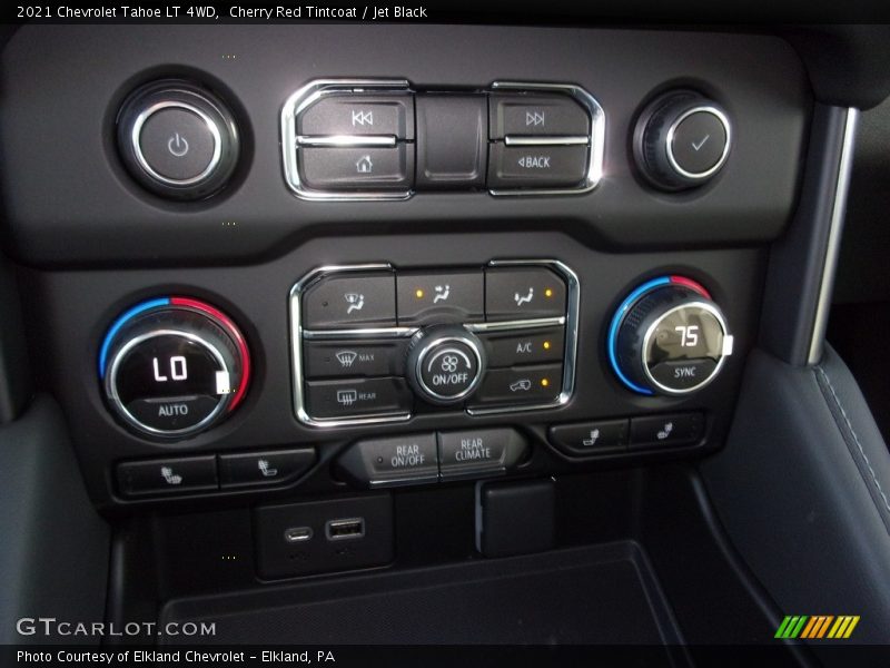 Cherry Red Tintcoat / Jet Black 2021 Chevrolet Tahoe LT 4WD