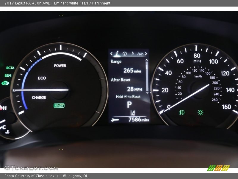 Eminent White Pearl / Parchment 2017 Lexus RX 450h AWD