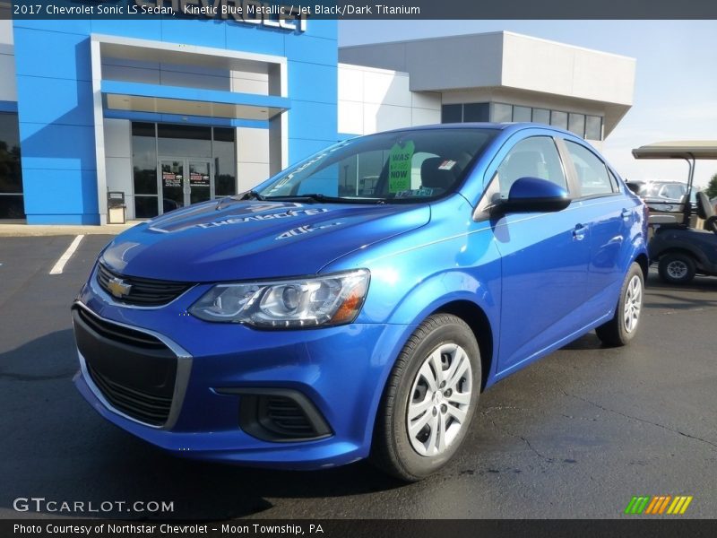 Kinetic Blue Metallic / Jet Black/Dark Titanium 2017 Chevrolet Sonic LS Sedan