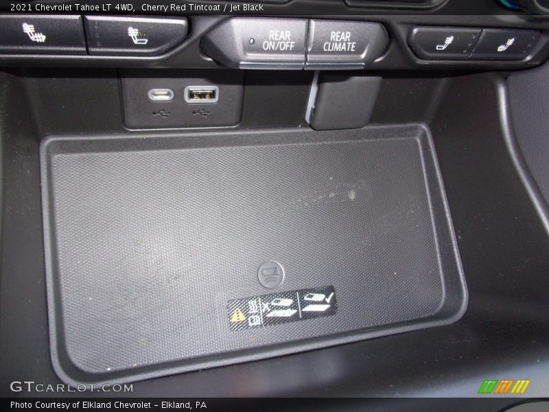 Cherry Red Tintcoat / Jet Black 2021 Chevrolet Tahoe LT 4WD
