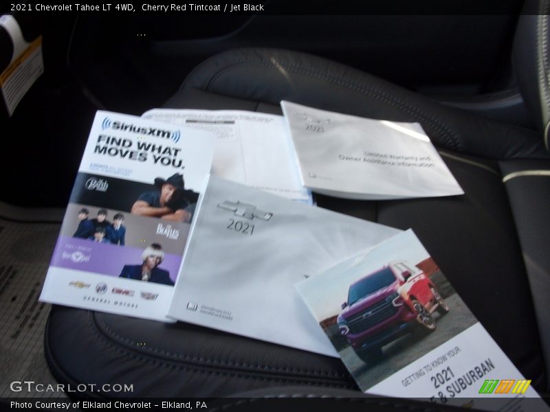 Cherry Red Tintcoat / Jet Black 2021 Chevrolet Tahoe LT 4WD