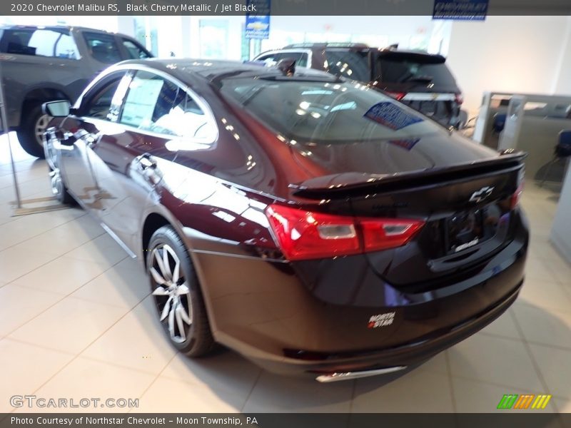 Black Cherry Metallic / Jet Black 2020 Chevrolet Malibu RS