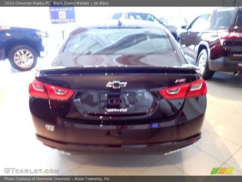 Black Cherry Metallic / Jet Black 2020 Chevrolet Malibu RS