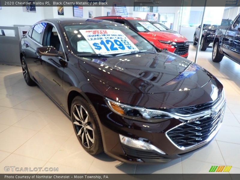 Black Cherry Metallic / Jet Black 2020 Chevrolet Malibu RS