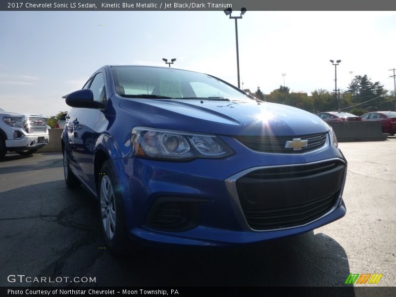 Kinetic Blue Metallic / Jet Black/Dark Titanium 2017 Chevrolet Sonic LS Sedan