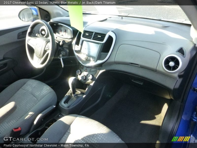 Kinetic Blue Metallic / Jet Black/Dark Titanium 2017 Chevrolet Sonic LS Sedan