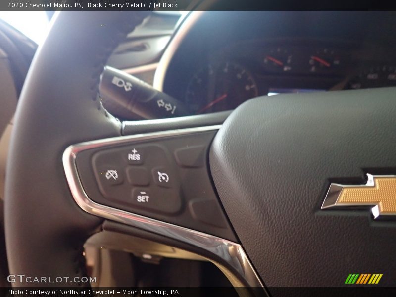 Black Cherry Metallic / Jet Black 2020 Chevrolet Malibu RS