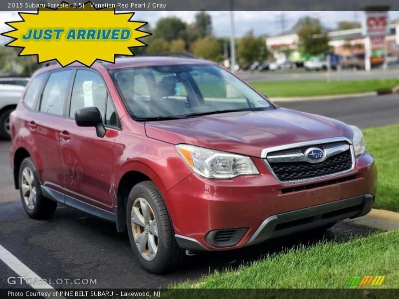 Venetian Red Pearl / Gray 2015 Subaru Forester 2.5i