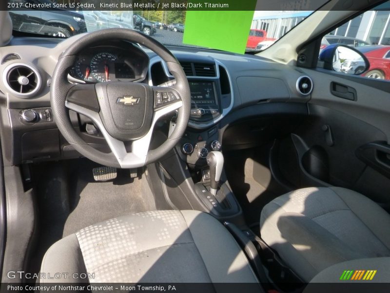 Kinetic Blue Metallic / Jet Black/Dark Titanium 2017 Chevrolet Sonic LS Sedan