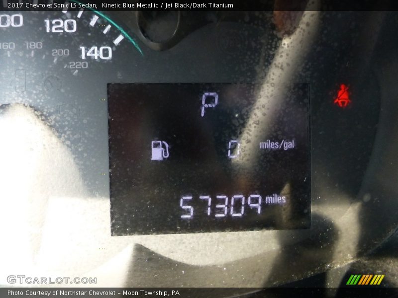 Kinetic Blue Metallic / Jet Black/Dark Titanium 2017 Chevrolet Sonic LS Sedan