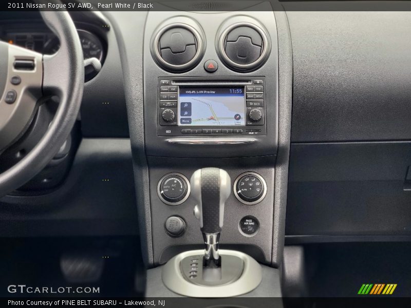 Pearl White / Black 2011 Nissan Rogue SV AWD