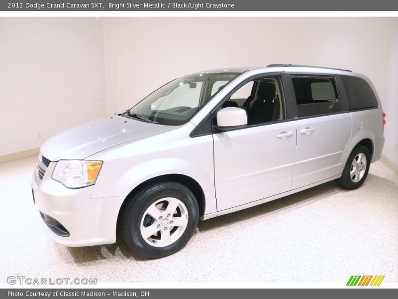 Bright Silver Metallic / Black/Light Graystone 2012 Dodge Grand Caravan SXT