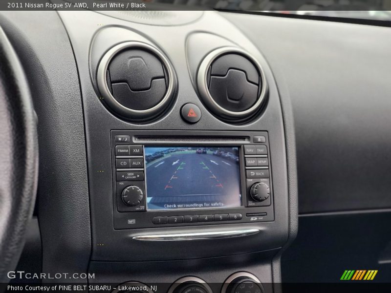 Pearl White / Black 2011 Nissan Rogue SV AWD