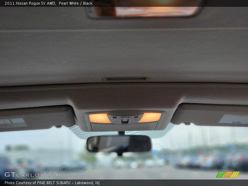 Pearl White / Black 2011 Nissan Rogue SV AWD