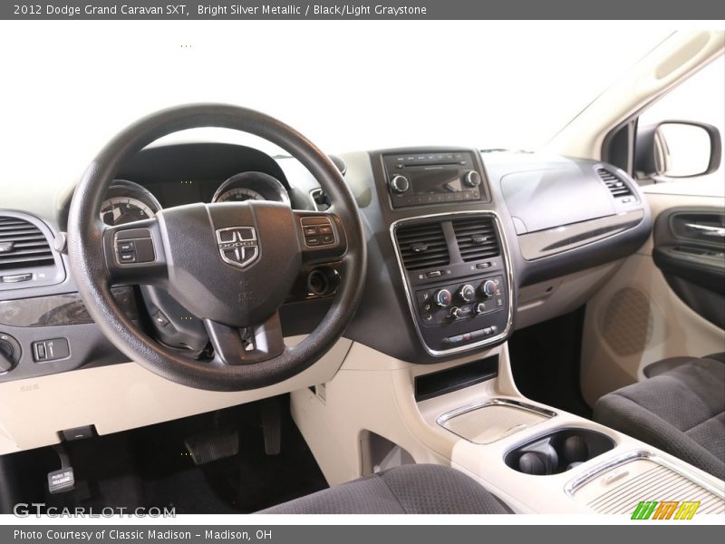 Bright Silver Metallic / Black/Light Graystone 2012 Dodge Grand Caravan SXT
